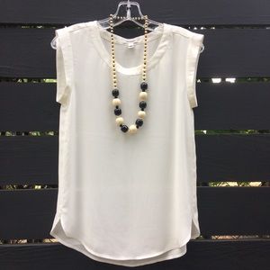 J. Crew Workwear Sleeveless Crew neck Top